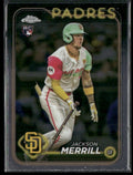 Jackson Merrill 2024 Topps Chrome Update RC #USC153 San Diego Padres