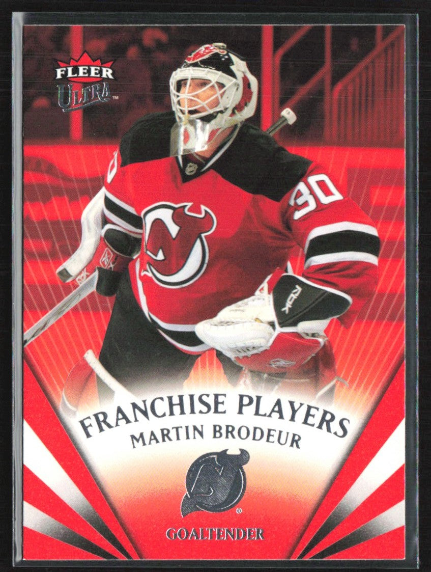 Martin Brodeur 2008 Fleer Ultra Franchise Players #FP6 New Jersey Devils