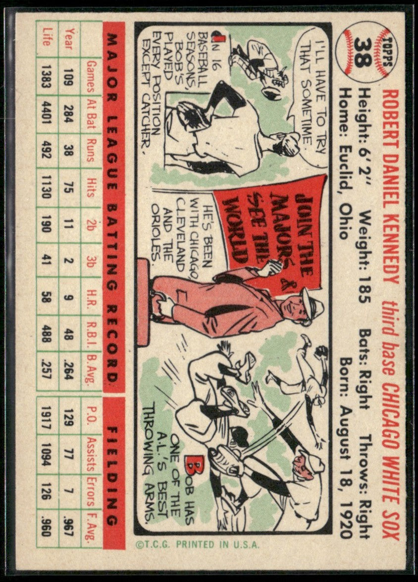 Bob Kennedy 1956 Topps #38 Chicago White Sox