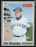 Leo Durocher 1970 Topps #291 Chicago Cubs
