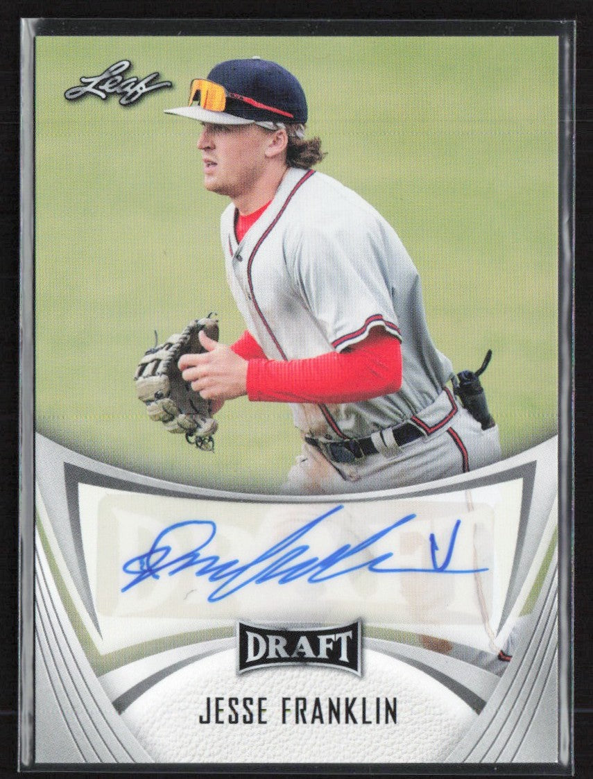 Jesse Franklin 2021 Leaf Draft AUTO #BA-JF2 Atlanta Braves