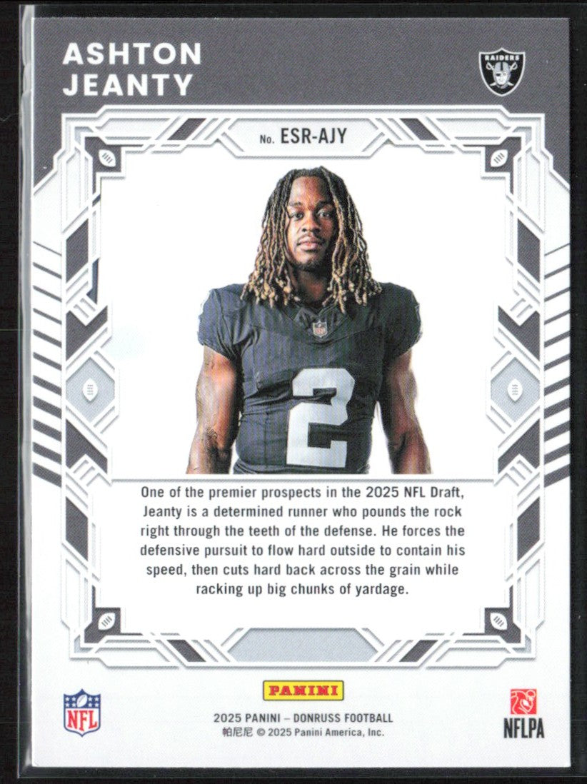 Ashton Jeanty 2025 Donruss Elite Series Rookies RC #ESR-AJY Las Vegas Raiders