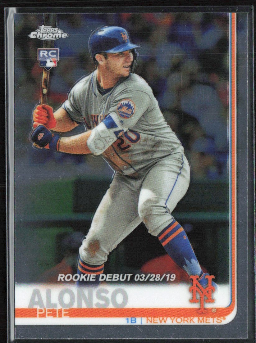 Pete Alonso 2019 Topps Chrome Update RC #52 New York Mets