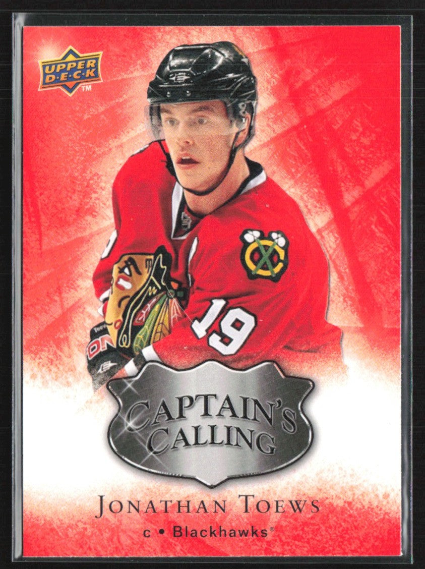 Jonathan Toews 2009 Upper Deck Captain's Calling #CC2 Chicago Blackhawks