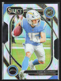 Ladd McConkey 2024 Panini Select Club Silver Prizm Die-Cut RC #268