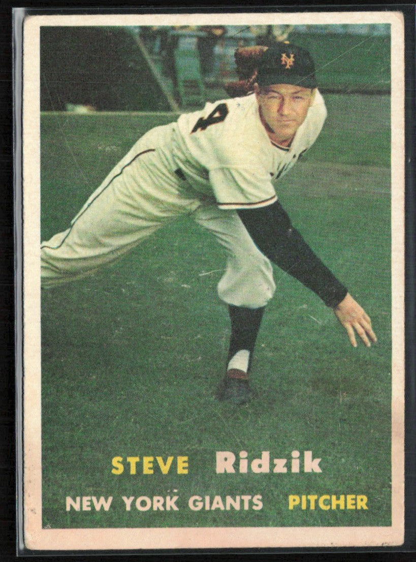 Steve Ridzik 1957 Topps #123 New York Giants