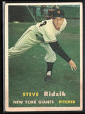 Steve Ridzik 1957 Topps #123 New York Giants