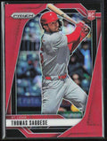Thomas Saggese 2025 Panini Prizm Red RC /299 #185 St. Louis Cardinals