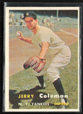 Jerry Coleman 1957 Topps #192 New York Yankees