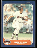 Will Clark 1986 Fleer Update RC #U-25 San Francisco Giants