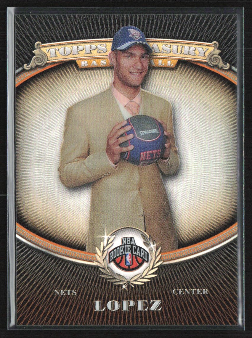 Brook Lopez 2008 Topps Treasury Bronze Refractor RC /2008 #110 New Jersey Nets