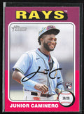 Junior Caminero 2024 Topps Heritage RC #267 Tampa Bay Rays