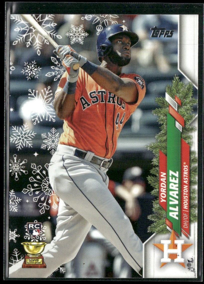 Yordan Alvarez 2020 Topps Holiday RC #HW105 Houston Astros