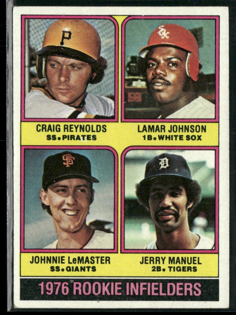 Rookie Infielders - Craig Reynolds/Lamar Johnson/Johnnie LeMaster/Jerry Manuel