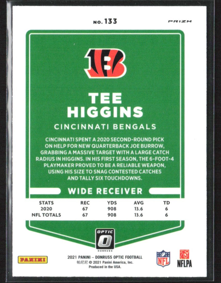 Tee Higgins 2021 Donruss Optic Stars #133 Cincinnati Bengals