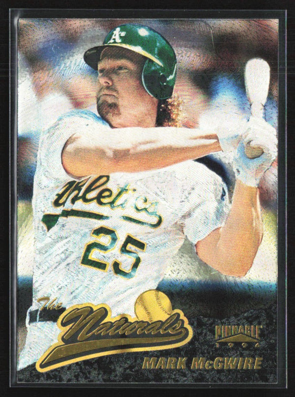 Mark McGwire 1996 Pinnacle Starburst The Naturals #85 Oakland Athletics