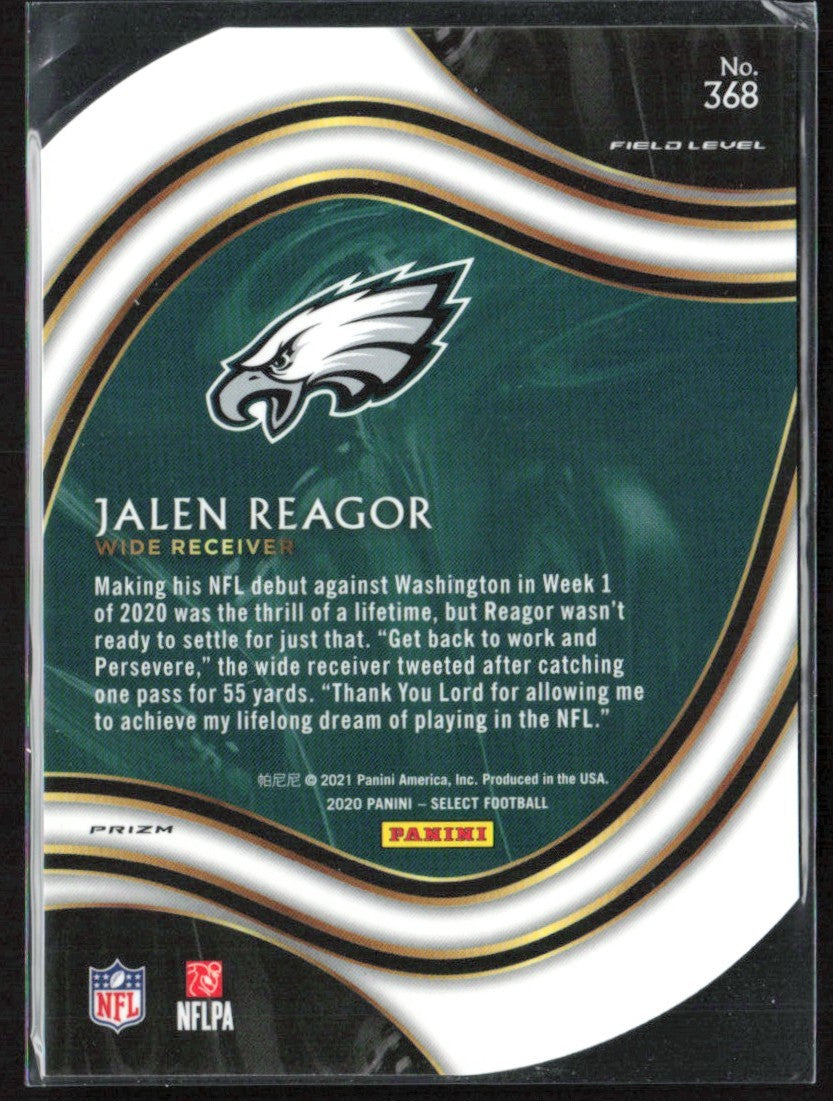 Jalen Reagor 2020 Panini Select Field Level White Prizm RC #368