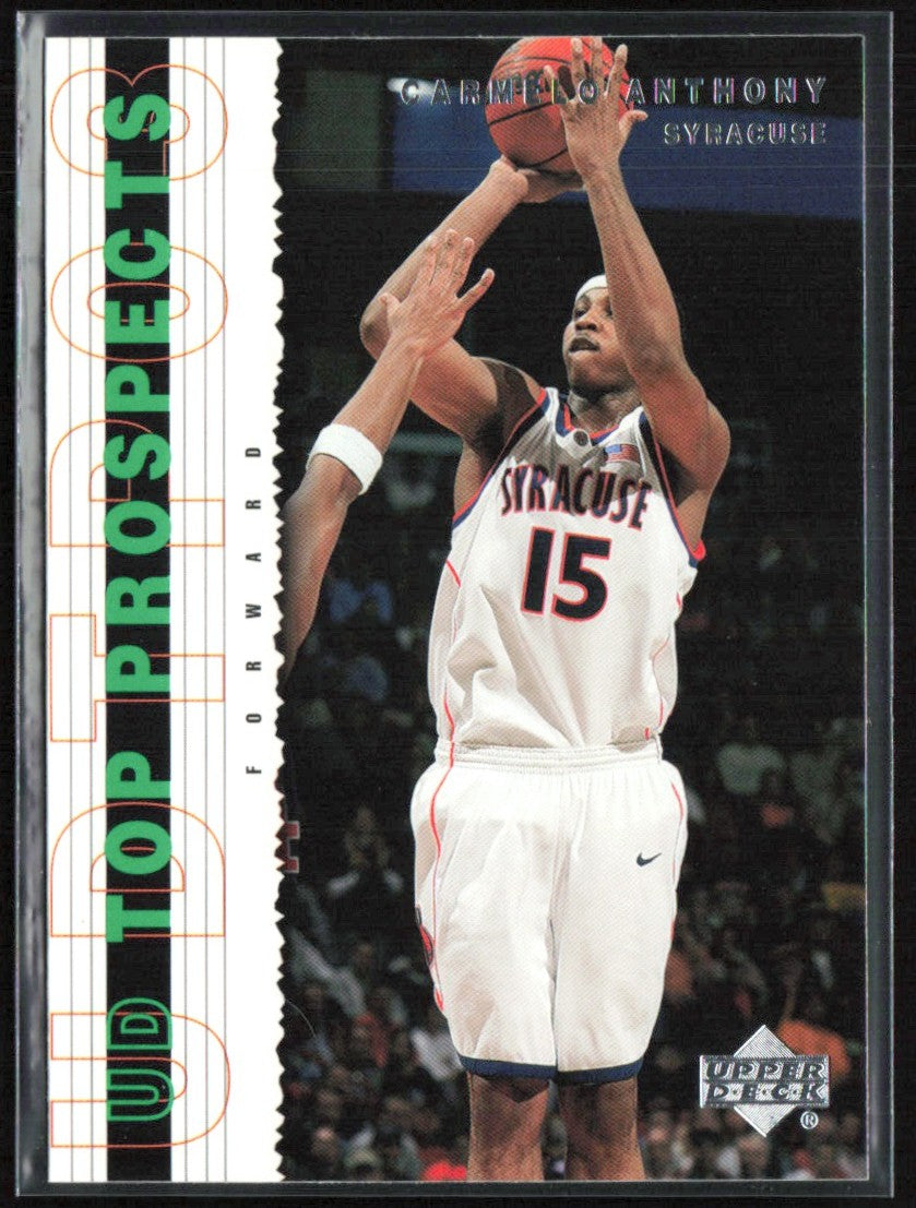 Carmelo Anthony 2003 UD Top Prospects #5 Syracuse Orangemen