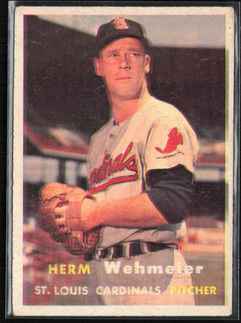 Herm Wehmeier 1957 Topps #81 St. Louis Cardinals