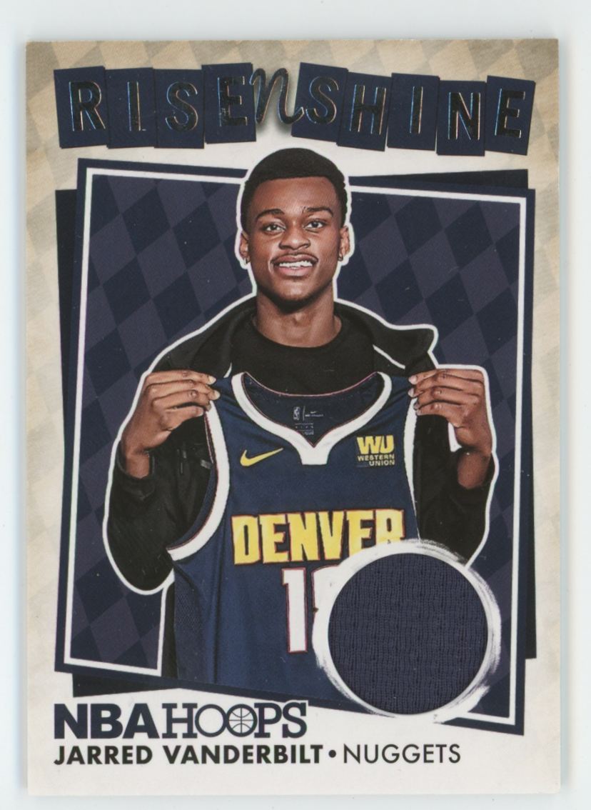 Jarred Vanderbilt 2018 NBA Hoops Rise N Shine Jersey #RNS-JV Denver Nuggets