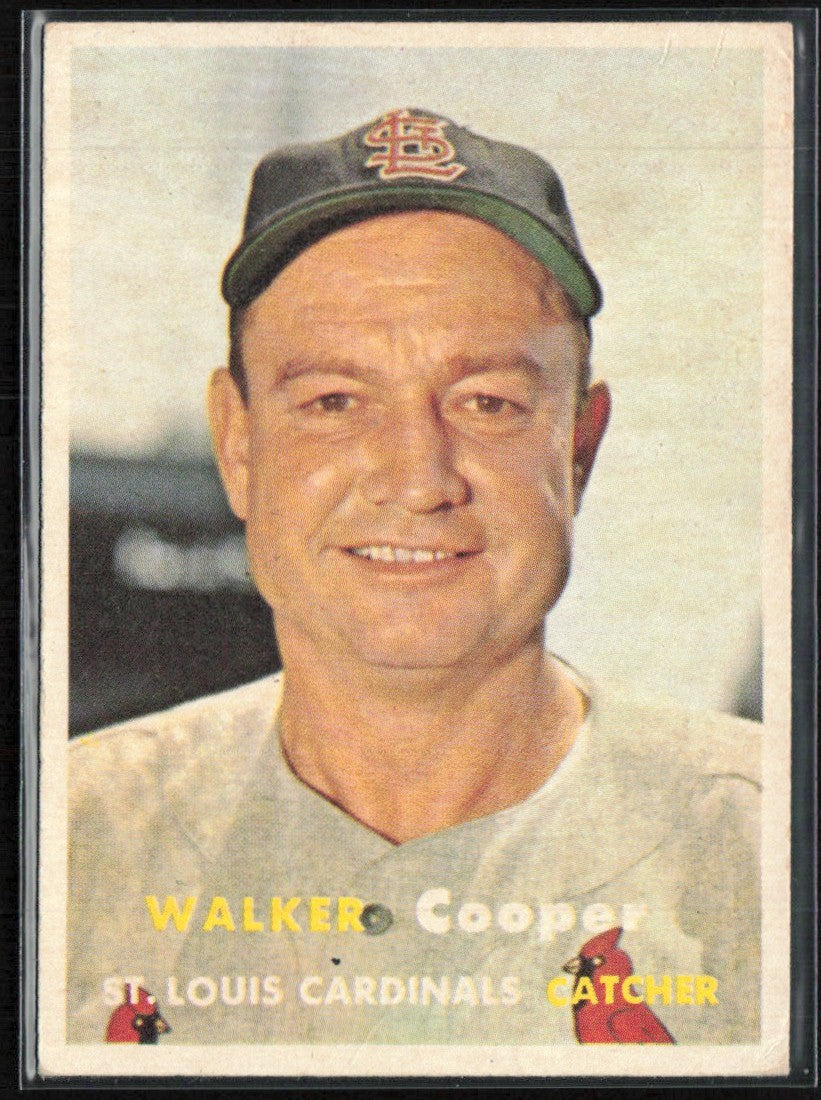 Walker Cooper 1957 Topps #380 St. Louis Cardinals