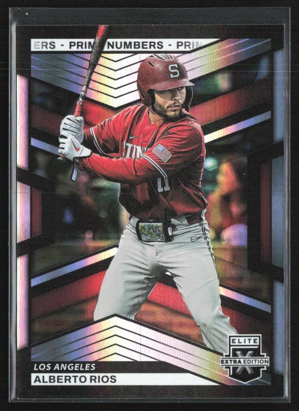 Alberto Rios 2023 Panini Elite Extra Edition Prime Numbers A /200 #27