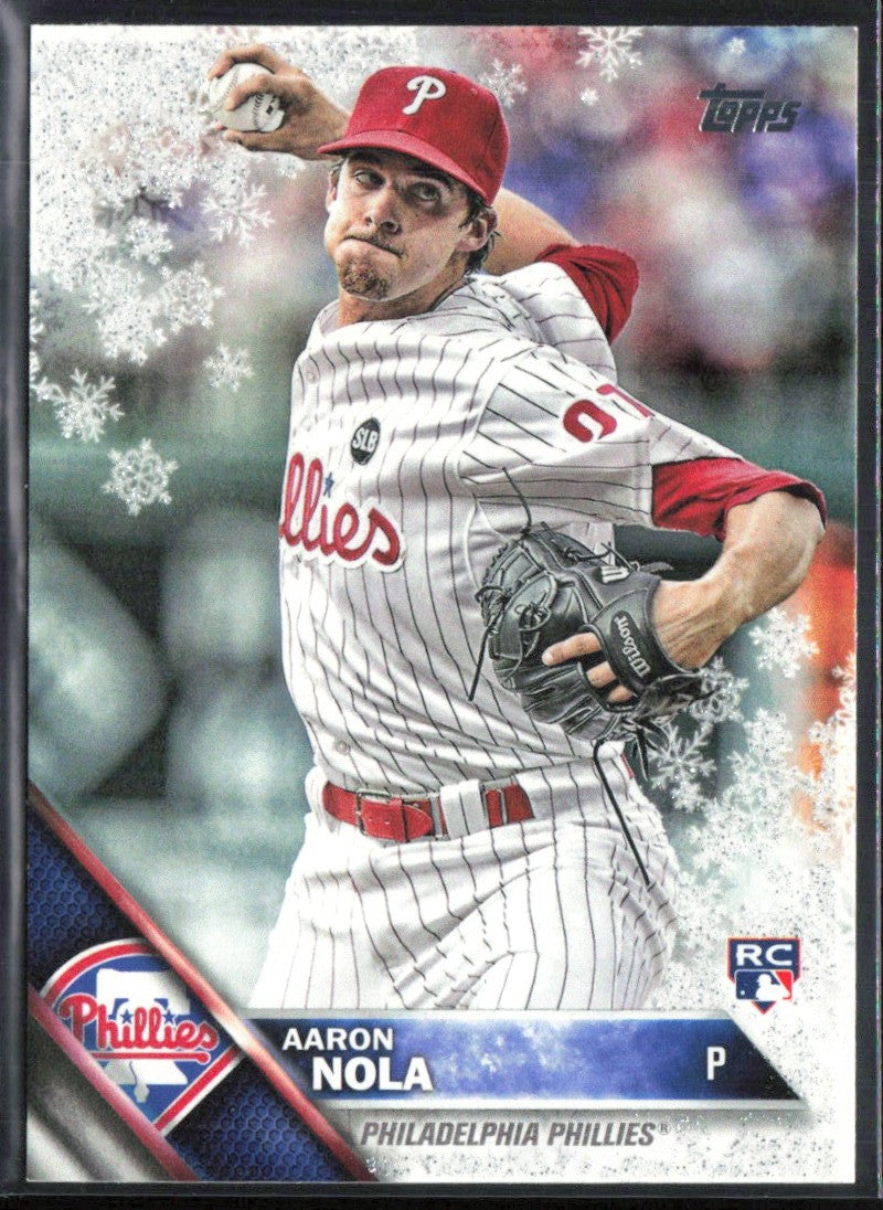 Aaron Nola 2016 Topps Holiday Metallic RC #HMW45 Philadelphia Phillies