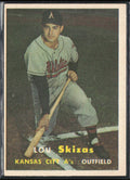 Lou Skizas 1957 Topps RC #83 Kansas City Athletics