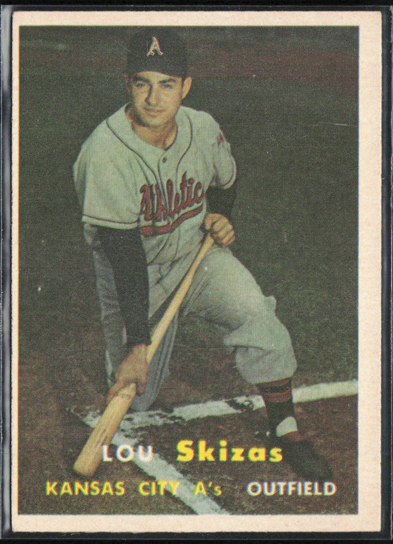 Lou Skizas 1957 Topps RC #83 Kansas City Athletics