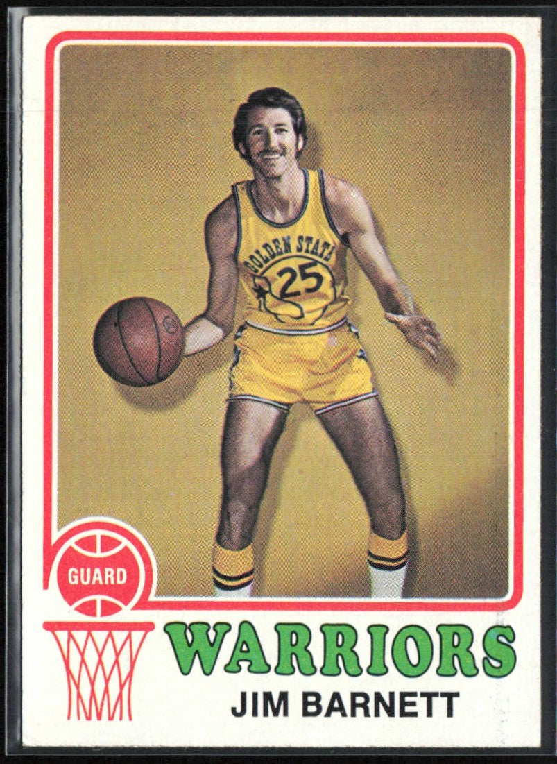 Jim Barnett 1973 Topps #108 Golden State Warriors