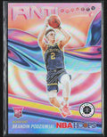 Brandin Podziemski 2023 Hoops Premium Stock Anti Gravity Silver Prizm RC #13