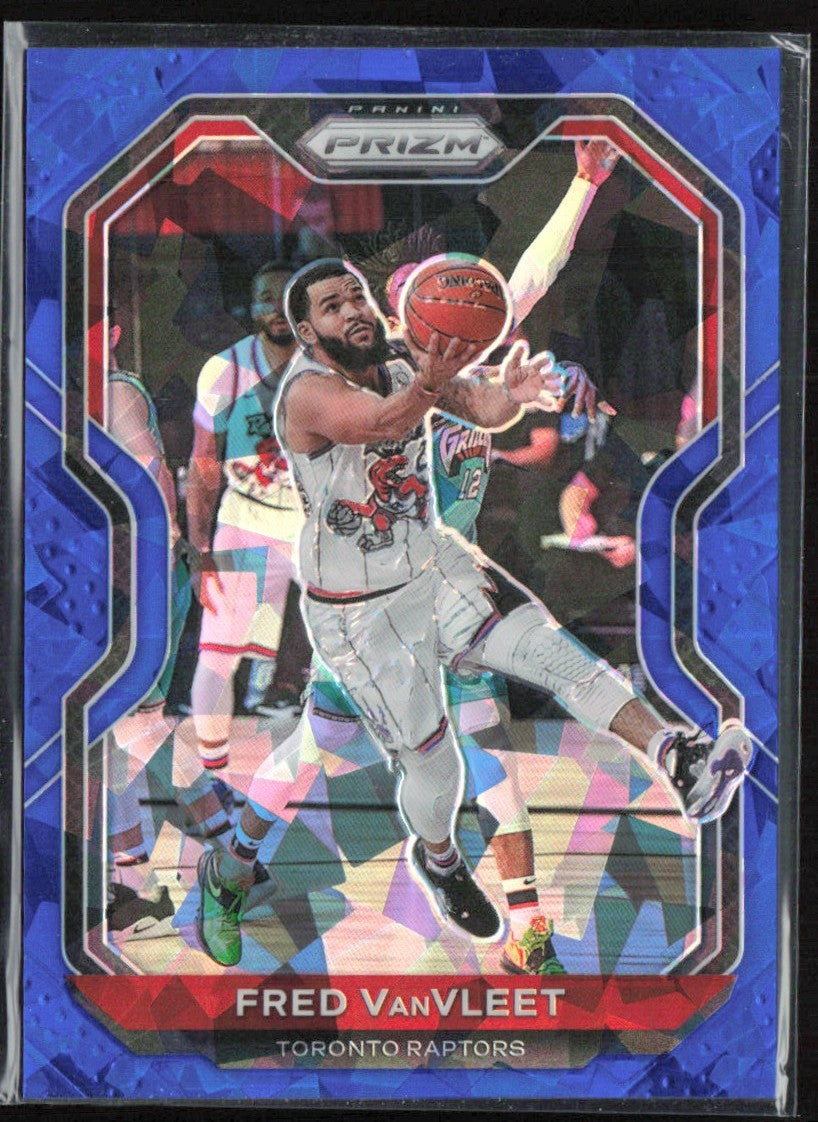 Fred VanVleet 2020 Panini Prizm Blue Ice /125 #215 Toronto Raptors