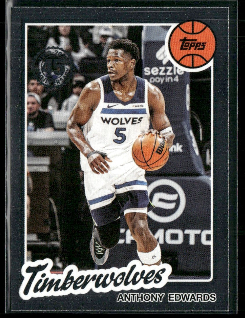 Anthony Edwards 2025 Topps 1980-81 #80BK-90 Minnesota Timberwolves