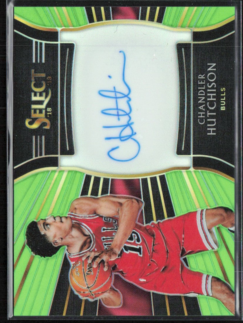 Chandler Hutchison 2018 Panini Select Neon Green RC AUTO /99 #RS-CHS
