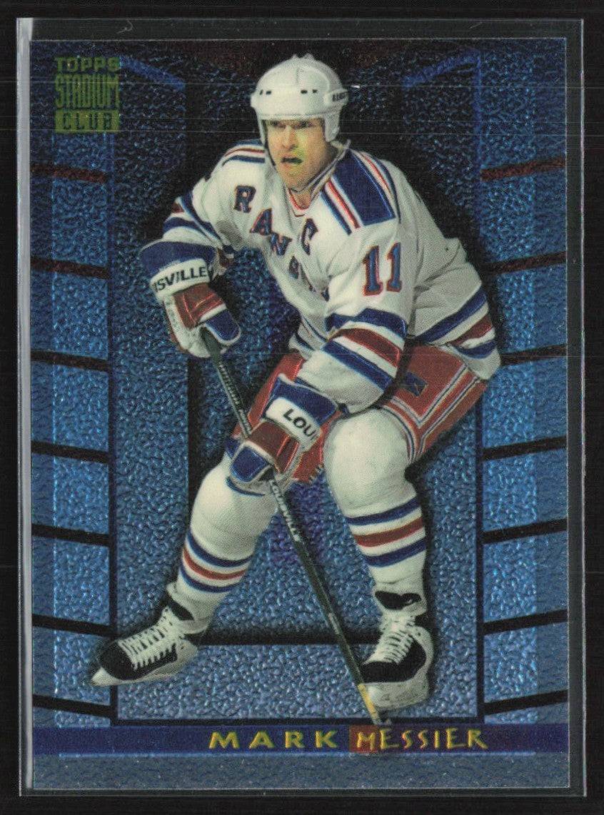 Mark Messier 1994 Topps Stadium Club Finest #3 New York Rangers