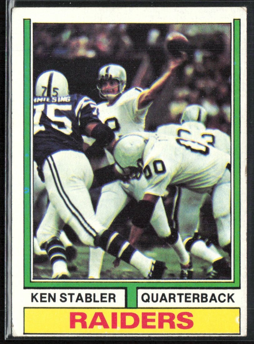 Ken Stabler 1974 Topps #451 Oakland Raiders