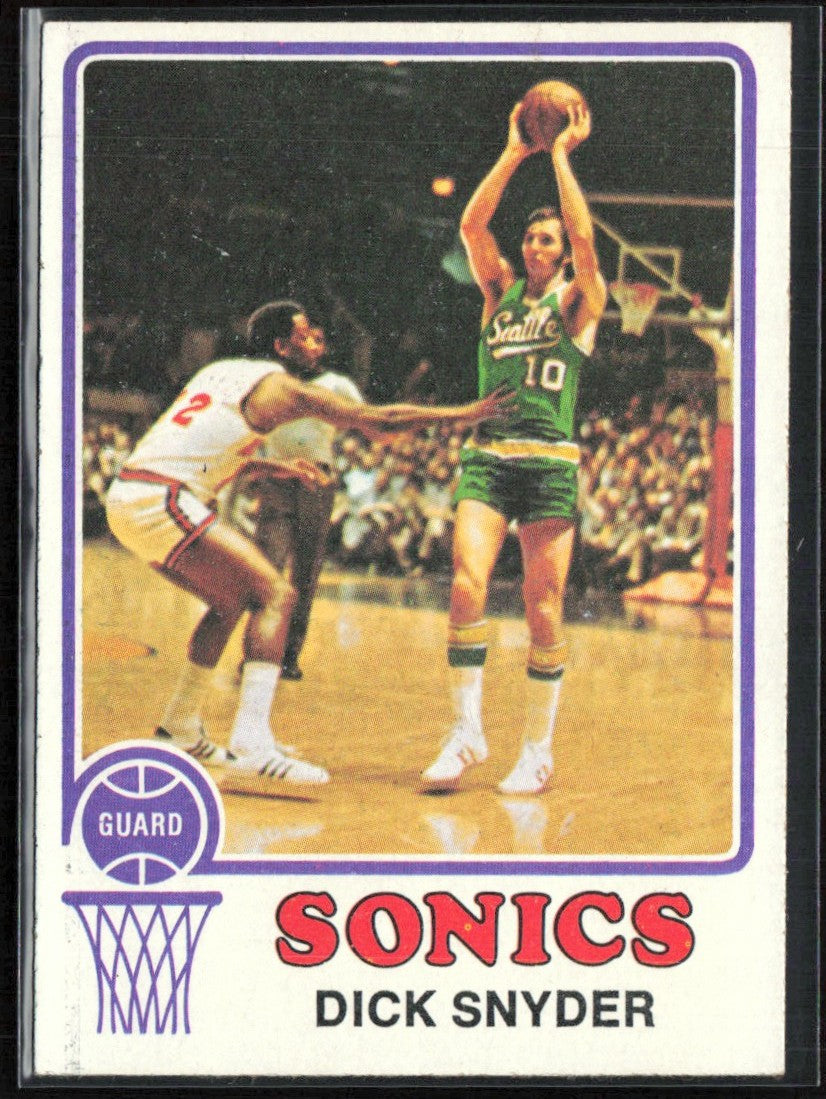 Dick Snyder 1973 Topps #86 Seattle SuperSonics