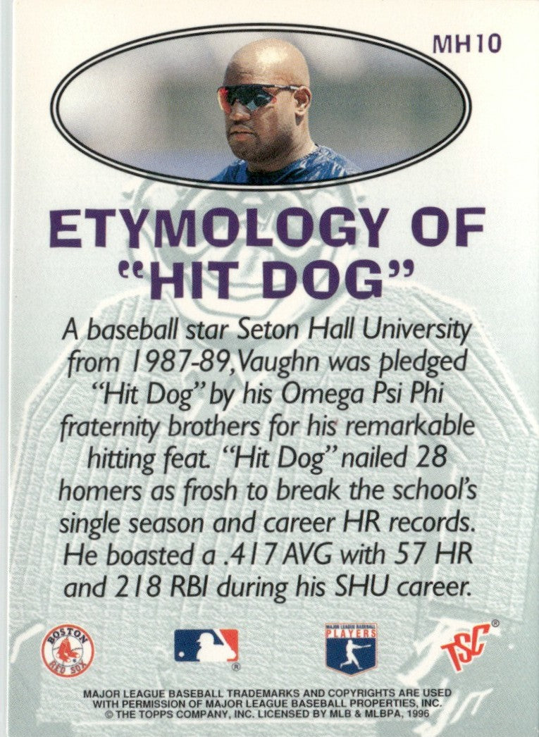 Mo Vaughn 1996 Topps Stadium Club Mega Heroes #MH10 Boston Red Sox