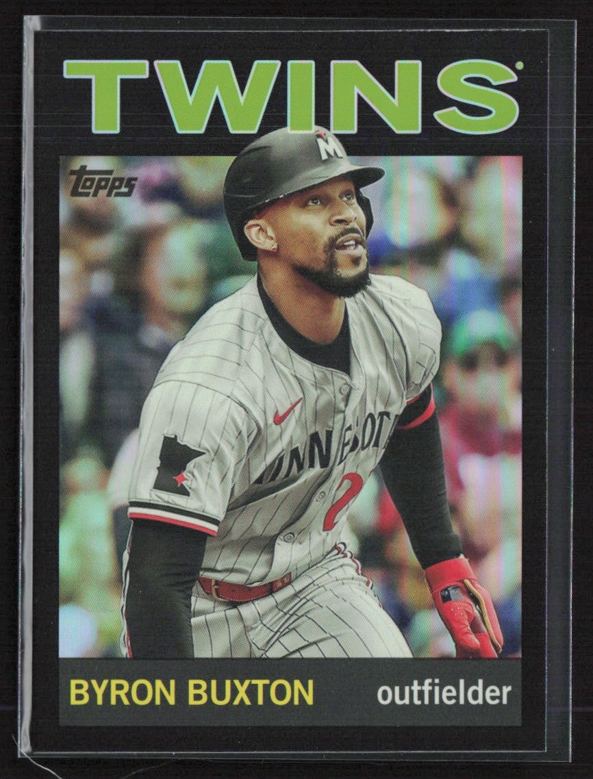 Byron Buxton 2025 Topps Archives 1964 Black Foilboard #67 Minnesota Twins