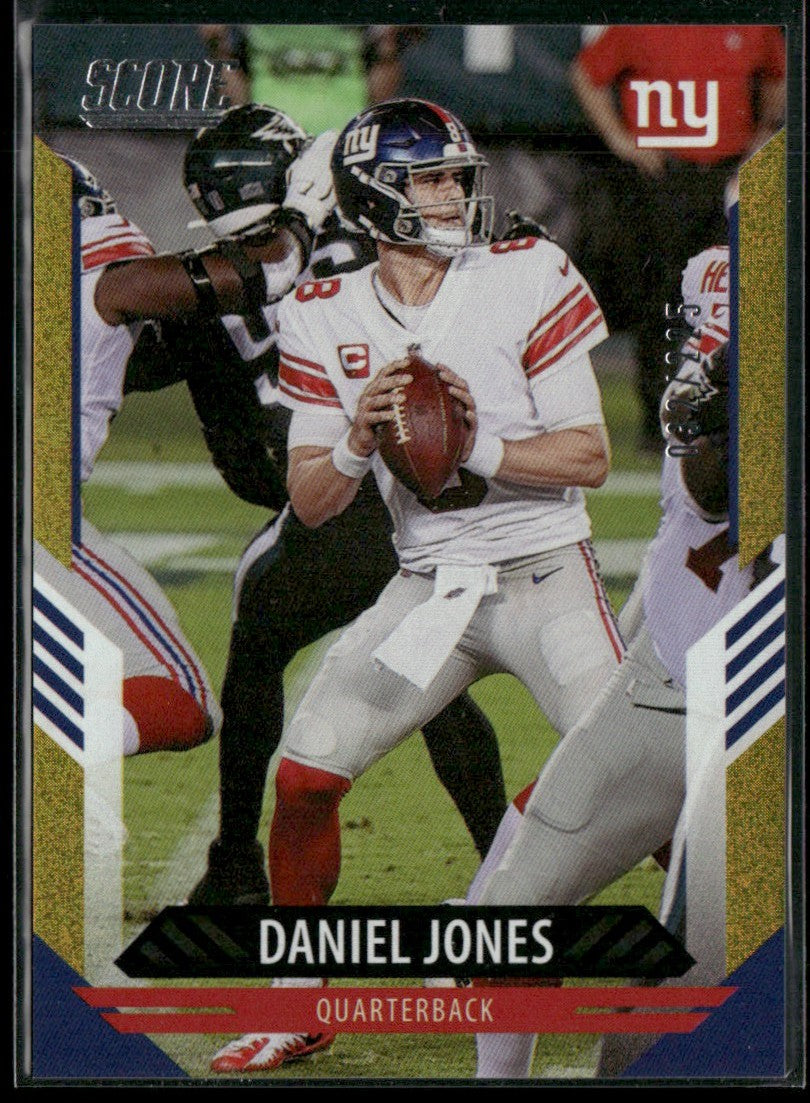 Daniel Jones 2021 Score Gold Dots /225 #60 New York Giants