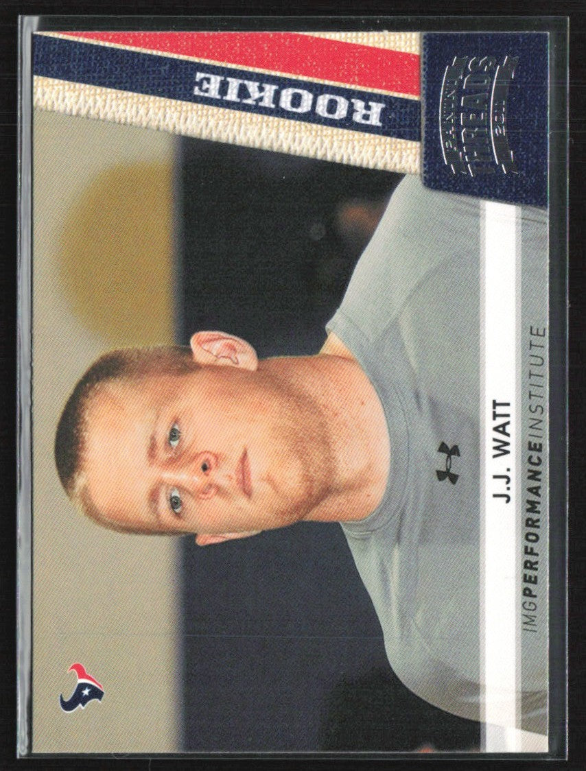 J.J. Watt 2011 Panini Threads RC AUTO #190 Houston Texans