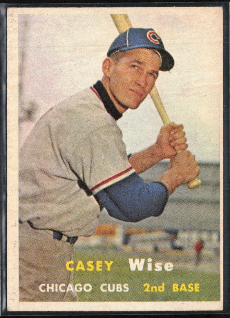 Casey Wise 1957 Topps #396 Chicago Cubs