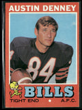 Austin Denney 1971 Topps RC #187 Buffalo Bills