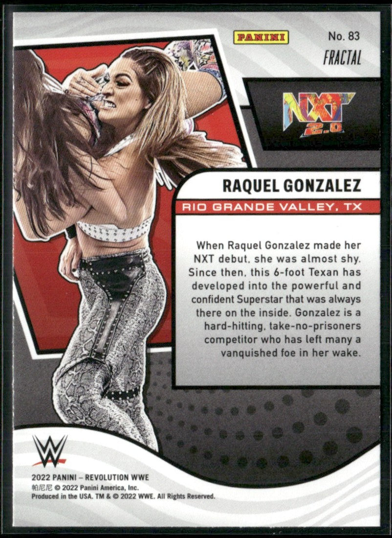 Raquel Gonzalez 2022 Panini Revolution WWE Fractal #83