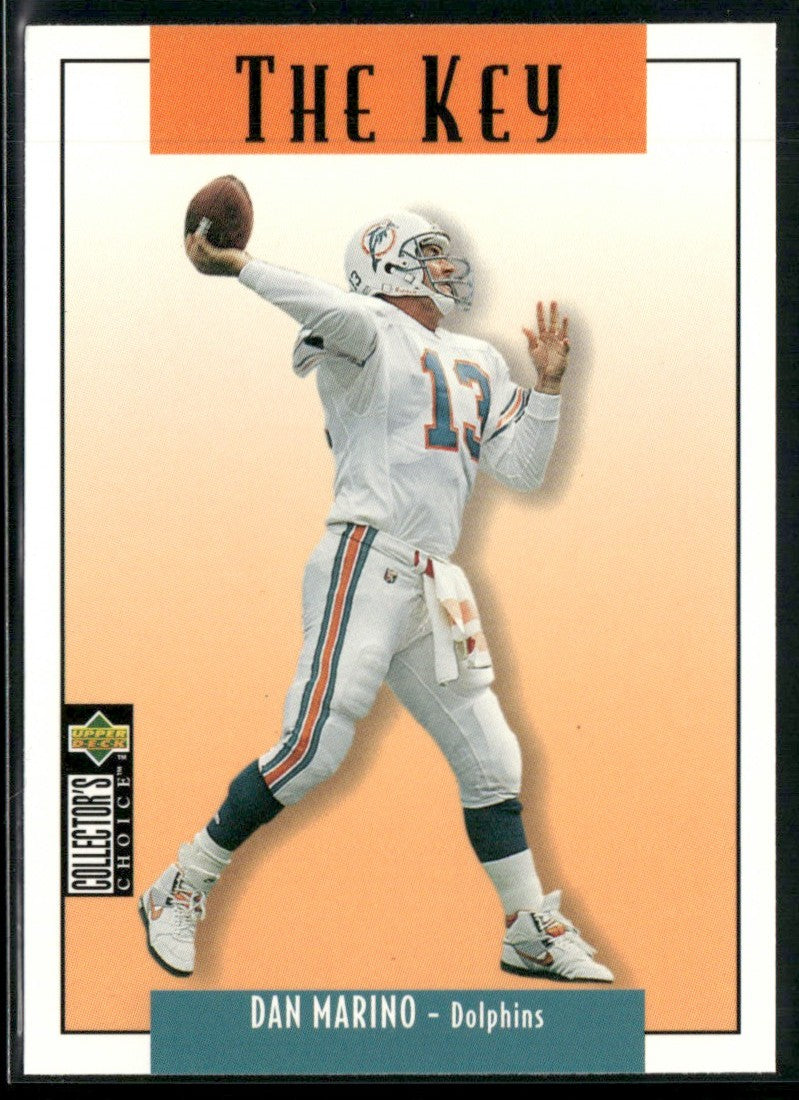 Dan Marino 1995 Collector's Choice The Key #U68 Miami Dolphins
