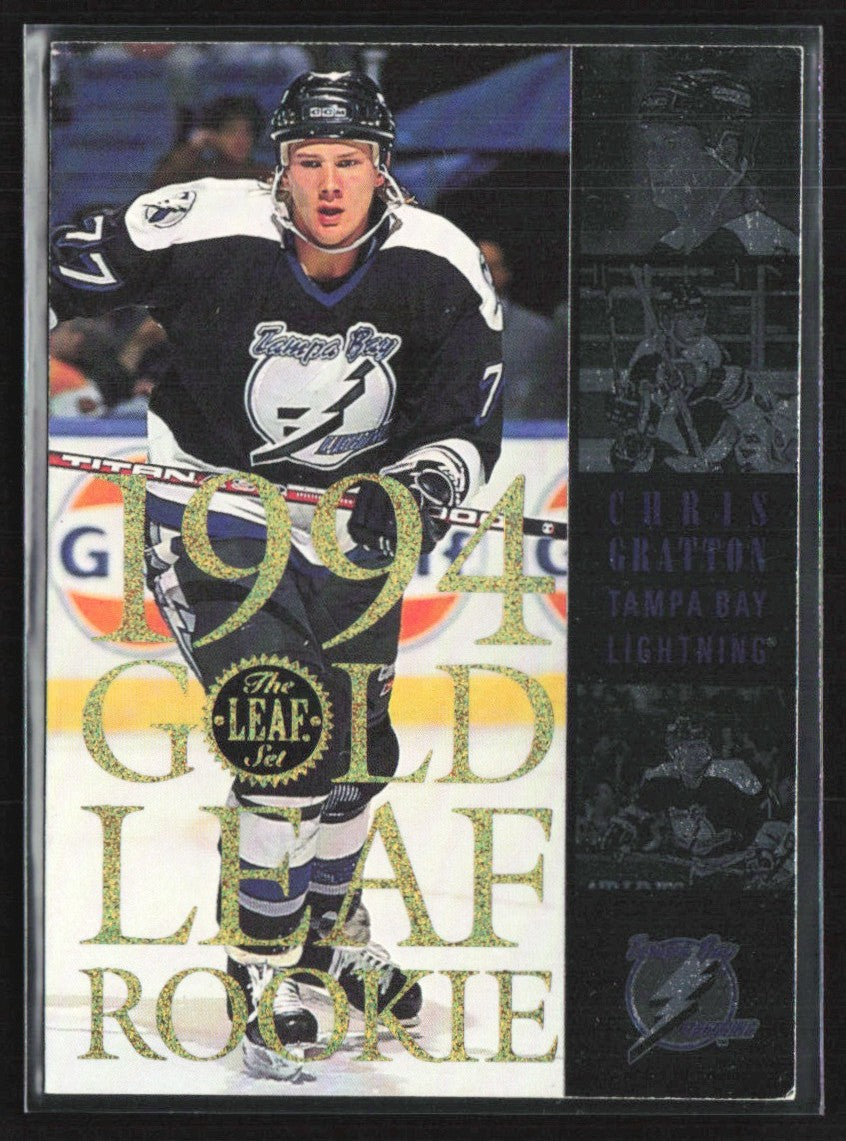 Chris Gratton 1994 Leaf Gold RC #4 Tampa Bay Lightning