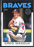 Greg Maddux 2021 Topps 1986 Design #86B-41 Atlanta Braves