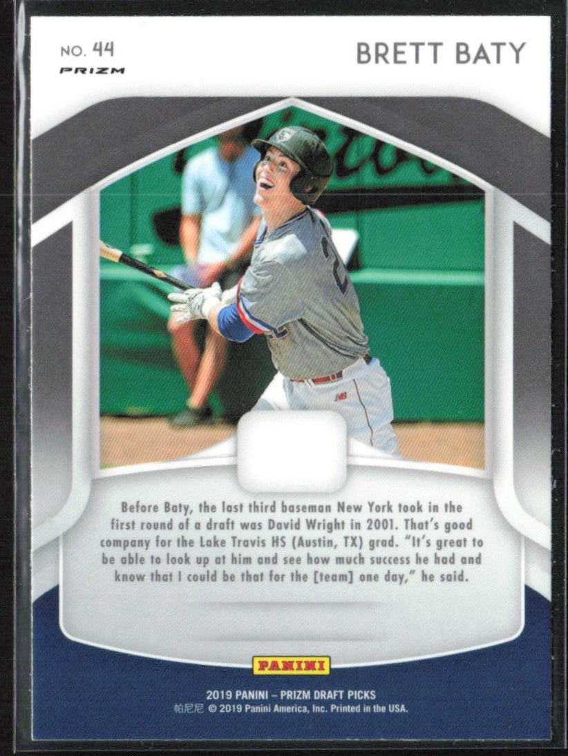 Brett Baty 2019 Panini Prizm Draft Picks All-Americans Red #44