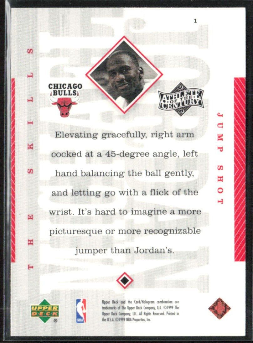 Michael Jordan 1999 Upper Deck Athlete of the Century #1 Chicago Bulls