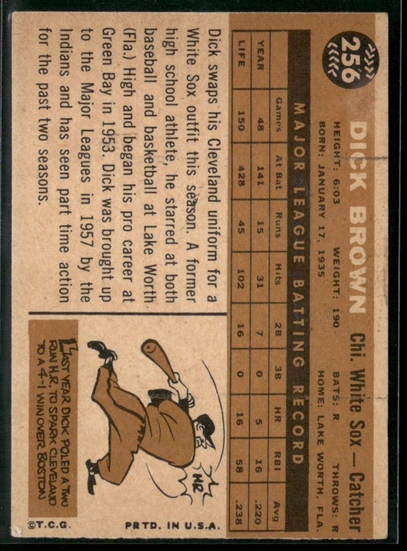 Dick Brown 1960 Topps #256 Chicago White Sox